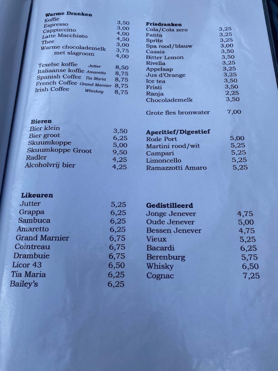 Menu So What De Koog-1