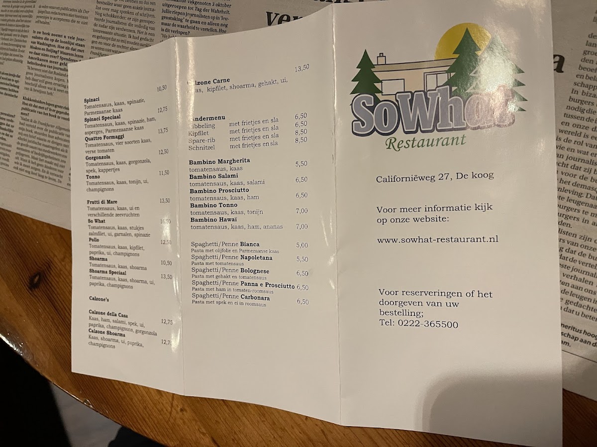 Menu So What De Koog-7